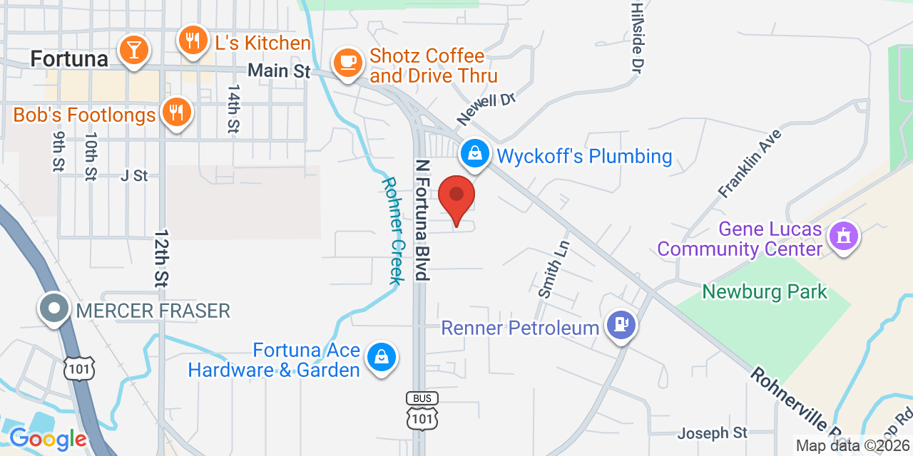 Map of 365 North Fortuna Boulevard, Fortuna, CA